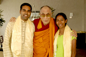 The XIV Dalai Lama with the Scholars