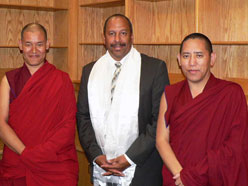 Vice Chancellor Parham received Tibetan monks
