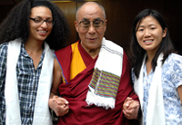 Bethel Mesgana, His Holiness the XIV Dalai Lama & Jasmine Fang